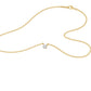 I Promise Classic Round Diamond Pendant 18 KT / Yellow Gold