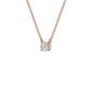Stylish Blob Classic Round Diamond Pendant 18 KT / Rose Gold