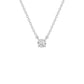 Stylish Blob Classic Round Diamond Pendant 18 KT / White Gold