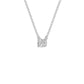 Stylish Blob Classic Round Diamond Pendant 18 KT / White Gold