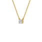 Stylish Blob Classic Round Diamond Pendant 18 KT / Yellow Gold
