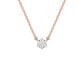 Crystal Classic Round Diamond Pendant 18 KT / Rose Gold