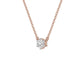 Crystal Classic Round Diamond Pendant 18 KT / Rose Gold