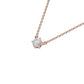 Crystal Classic Round Diamond Pendant 18 KT / Rose Gold