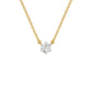 Crystal Classic Round Diamond Pendant 18 KT / Yellow Gold