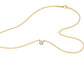Crystal Classic Round Diamond Pendant 18 KT / Yellow Gold