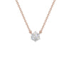 Solstice Classic Round Diamond Pendant 18 KT / Rose Gold