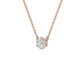 Solstice Classic Round Diamond Pendant 18 KT / Rose Gold
