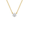 Solstice Classic Round Diamond Pendant 18 KT / Yellow Gold