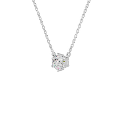 Allure Classic Round Diamond Pendant 18 KT / White Gold