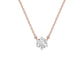 V Shaped Round Diamond Pendant 18 KT / Rose Gold