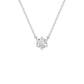V Shaped Round Diamond Pendant 18 KT / White Gold