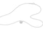V Shaped Round Diamond Pendant 18 KT / White Gold