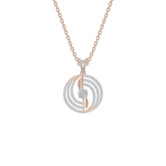 Opulent Opal Diamond Pendant 18 KT / Rose Gold