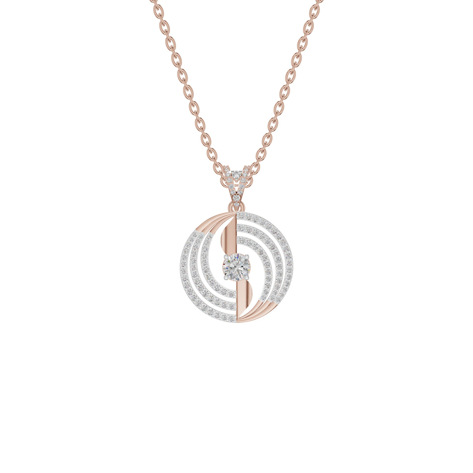 Opulent Opal Diamond Pendant 18 KT / Rose Gold