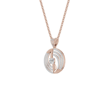 Opulent Opal Diamond Pendant 18 KT / Rose Gold