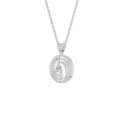 Opulent Opal Diamond Pendant 18 KT / White Gold