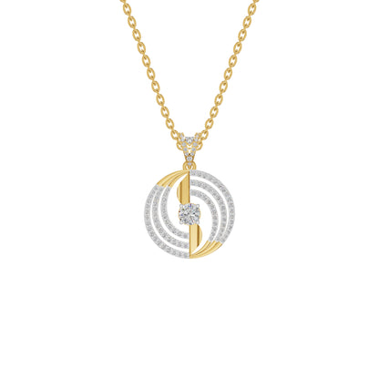 Opulent Opal Diamond Pendant 18 KT / Yellow Gold