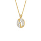 Opulent Opal Diamond Pendant 18 KT / Yellow Gold