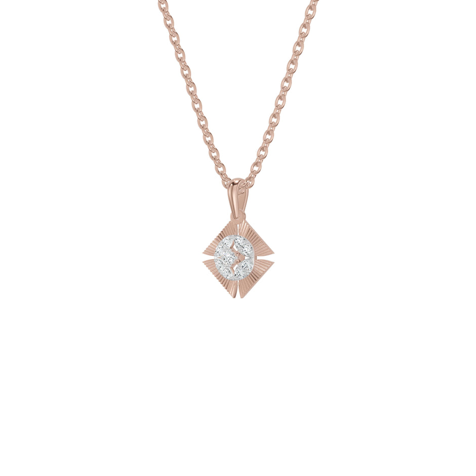 Aurelia Crest Diamond Pendant