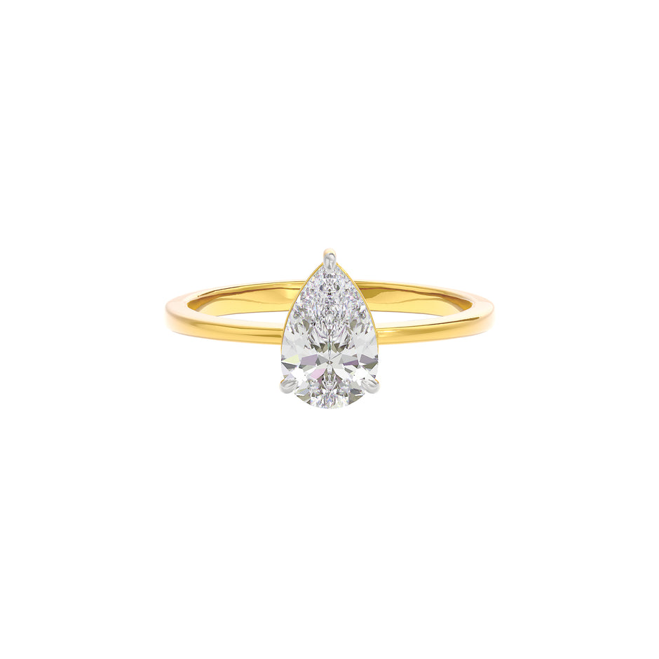 Starlight Radiance Diamond Ring 18 KT / Yellow Gold / 22