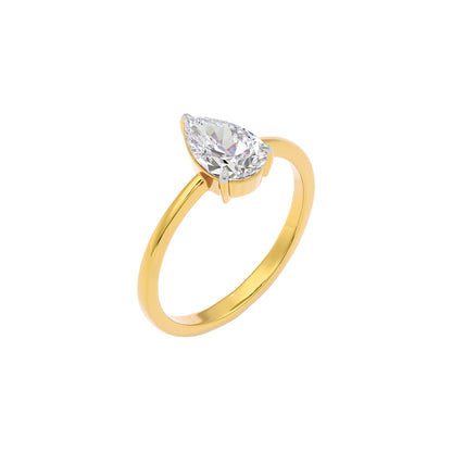Starlight Radiance Diamond Ring 18 KT / Yellow Gold / 22