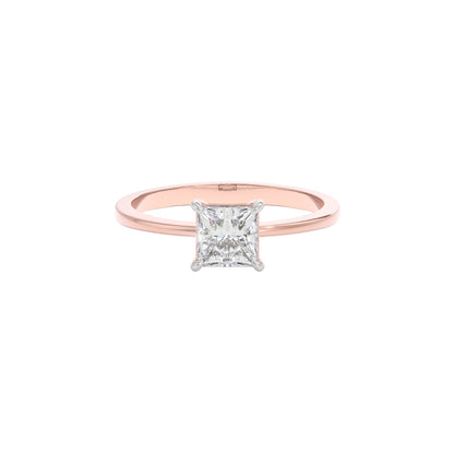 Enchanted Halo Diamond Ring 18 KT / Rose Gold / 22