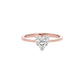 Lustrous Halo Diamond Ring 18 KT / Rose Gold / 22