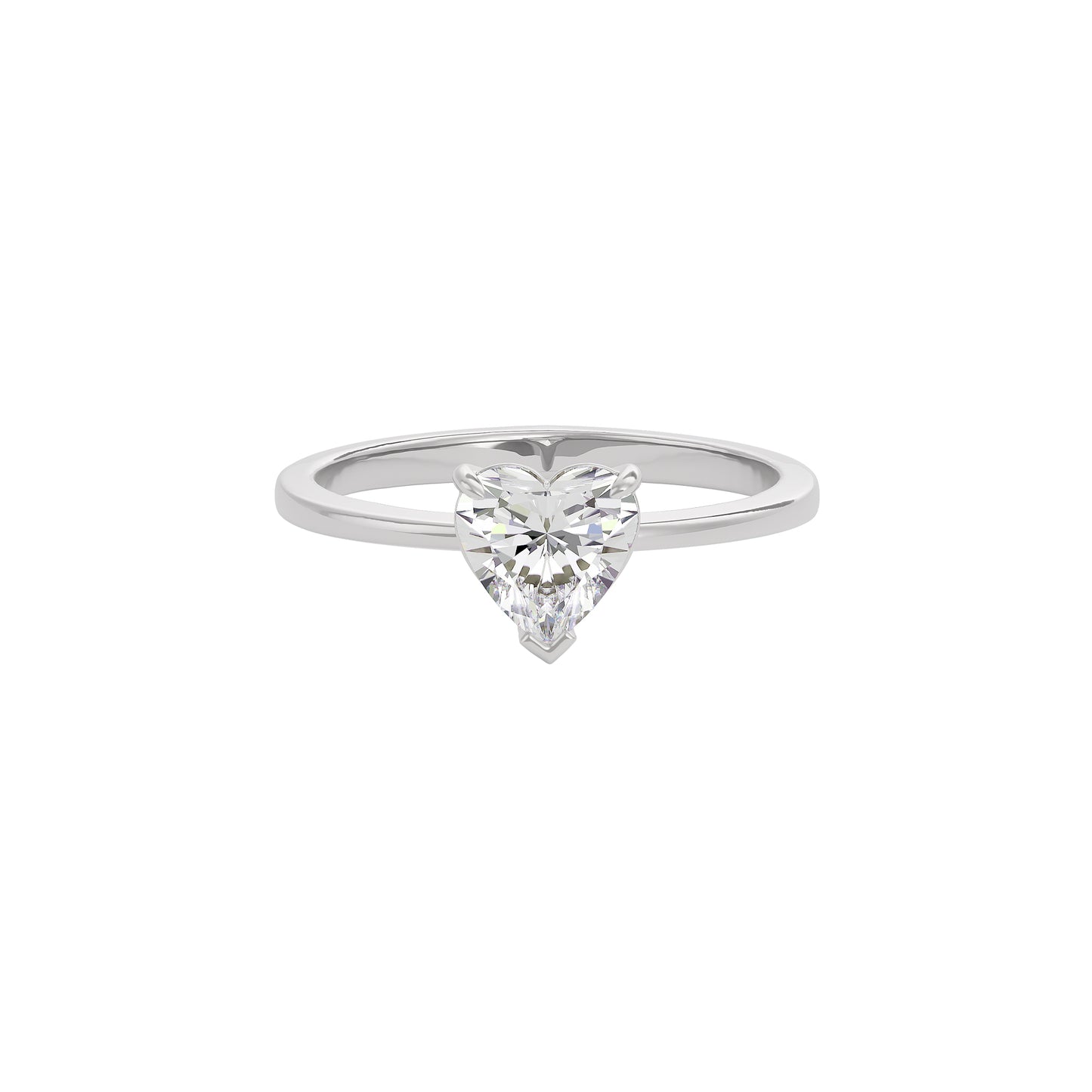 Lustrous Halo Diamond Ring 18 KT / White Gold / 22