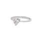 Lustrous Halo Diamond Ring 18 KT / White Gold / 22