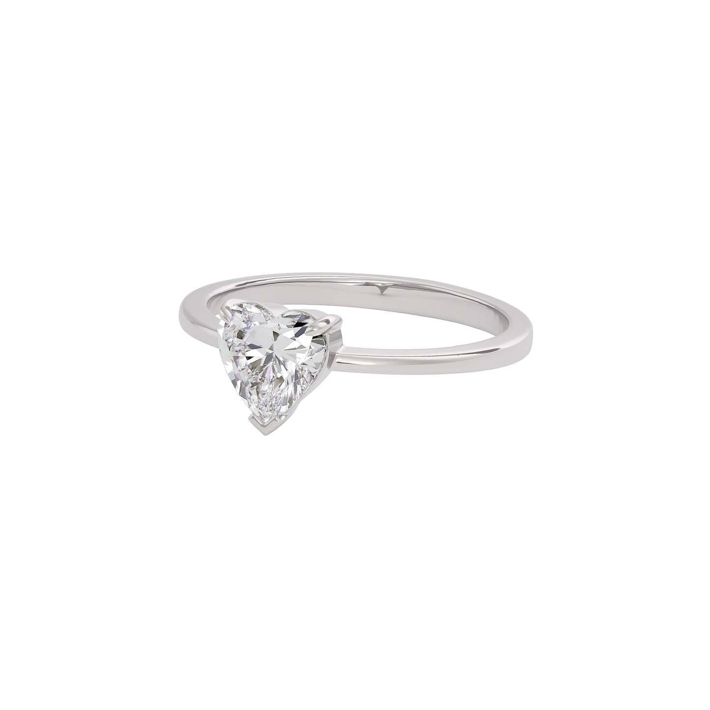 Lustrous Halo Diamond Ring 18 KT / White Gold / 22