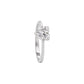 Lustrous Halo Diamond Ring 18 KT / White Gold / 22