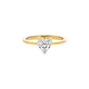 Lustrous Halo Diamond Ring 18 KT / Yellow Gold / 22