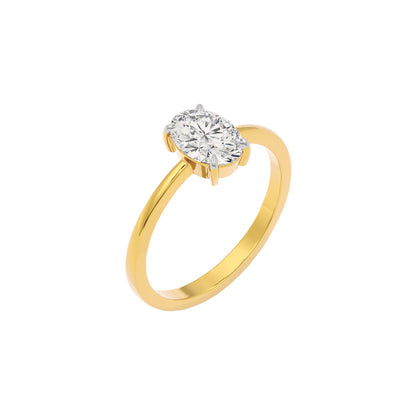 Elegant Grace Diamond Ring 18 KT / Yellow Gold / 22