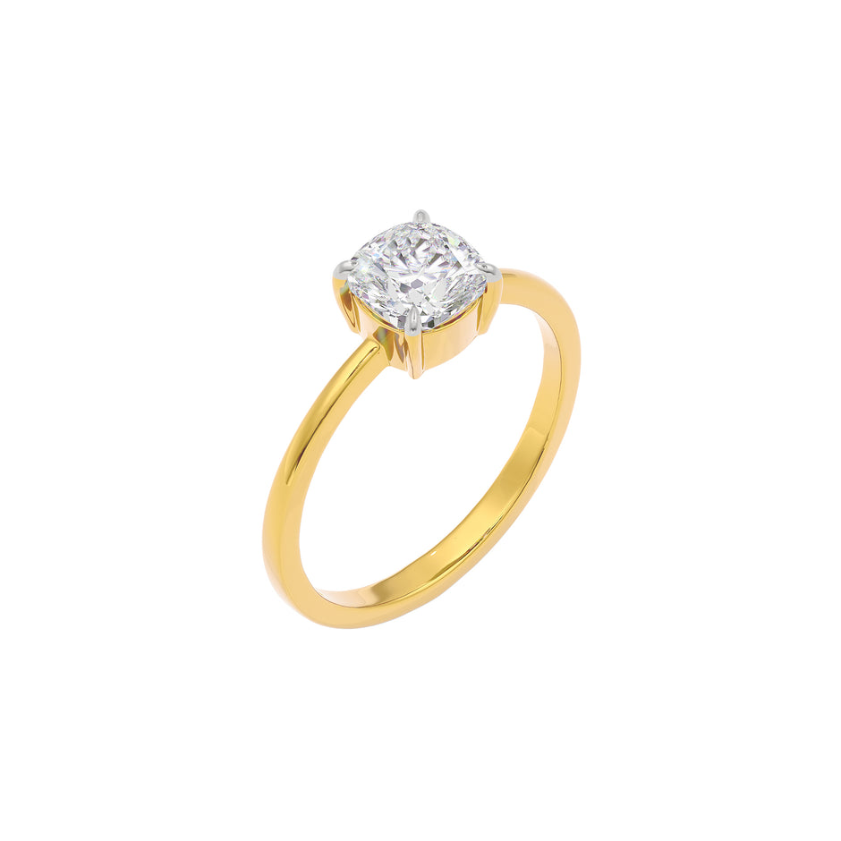 Diamond Fantasy Ring 18 KT / Yellow Gold / 22