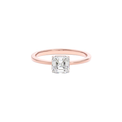 Radiant Charm Diamond Ring 18 KT / Rose Gold / 22