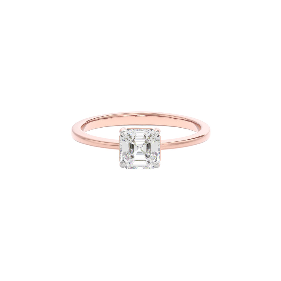 Radiant Charm Diamond Ring 18 KT / Rose Gold / 22