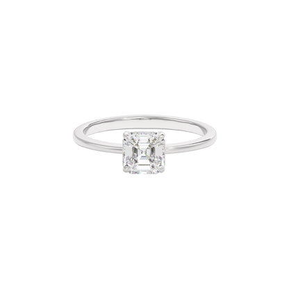 Radiant Charm Diamond Ring 18 KT / White Gold / 22