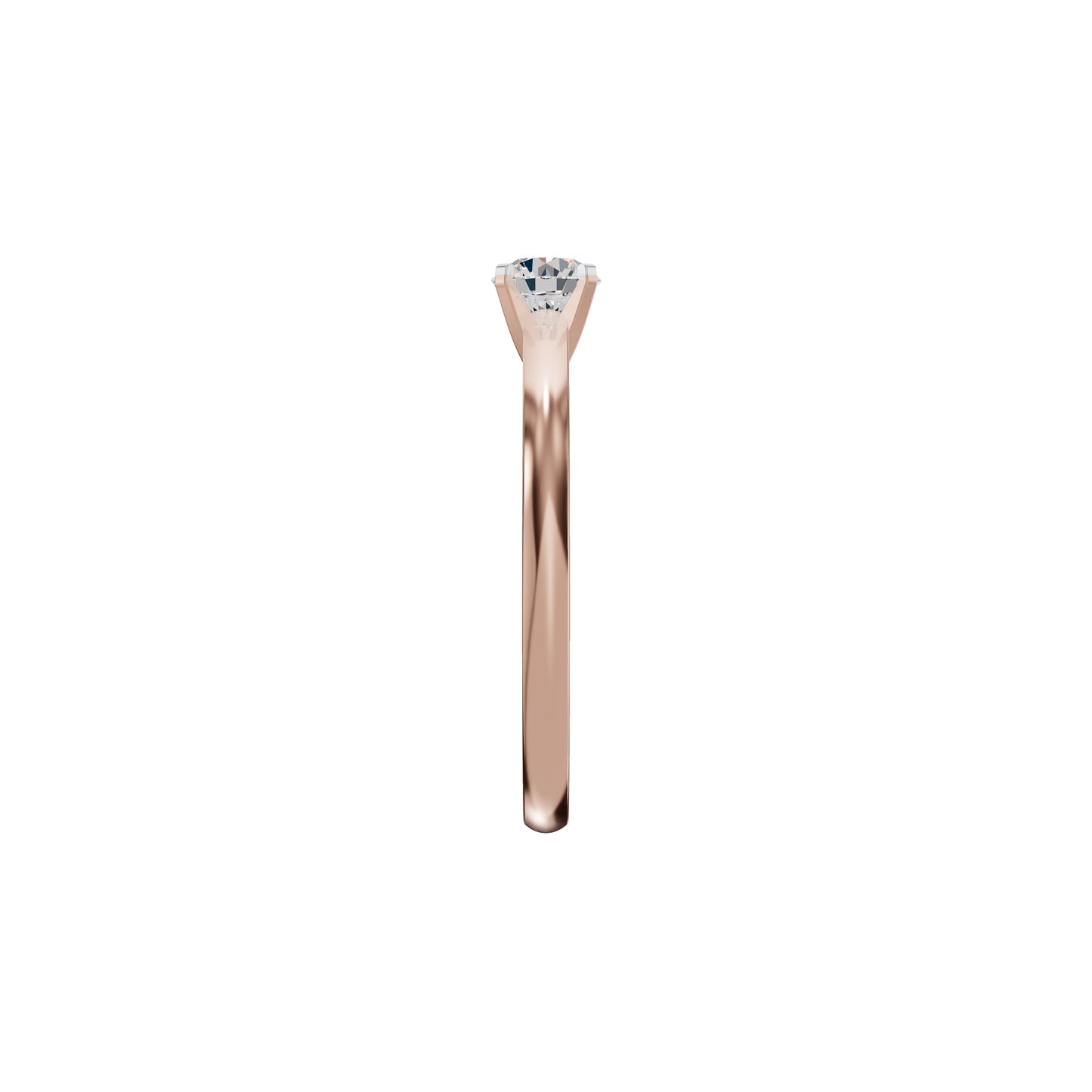Infinite Classic Round Diamond Ring 18 KT / Rose Gold / 18