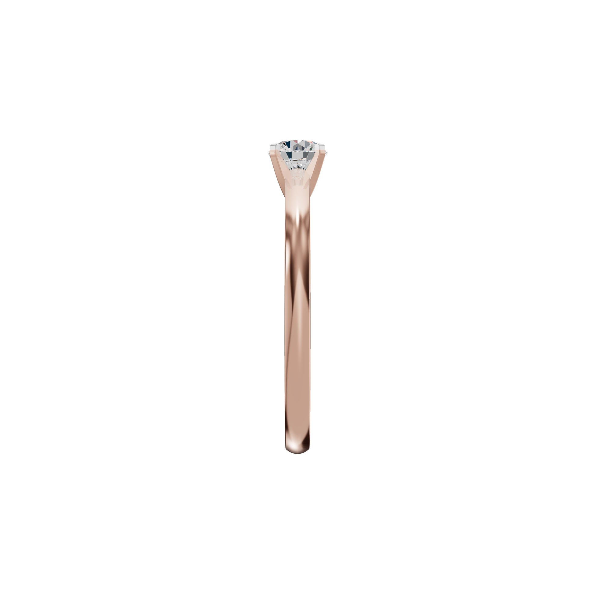 Infinite Classic Round Diamond Ring 18 KT / Rose Gold / 18