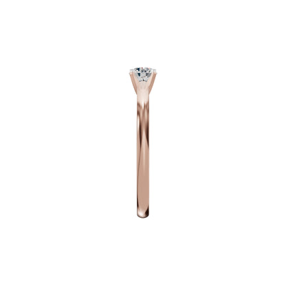 Infinite Classic Round Diamond Ring 18 KT / Rose Gold / 18