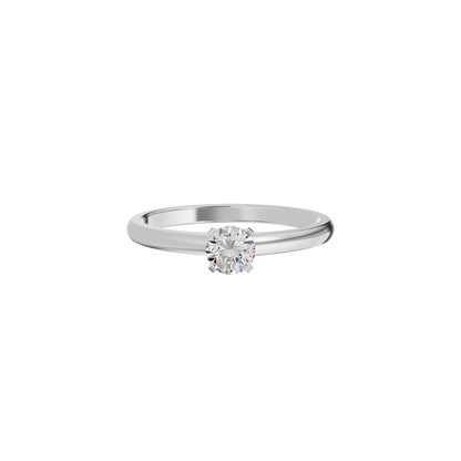 Infinite Classic Round Diamond Ring 18 KT / White Gold / 18