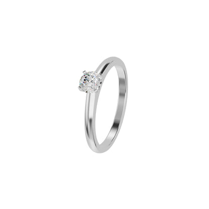 Infinite Classic Round Diamond Ring 18 KT / White Gold / 18