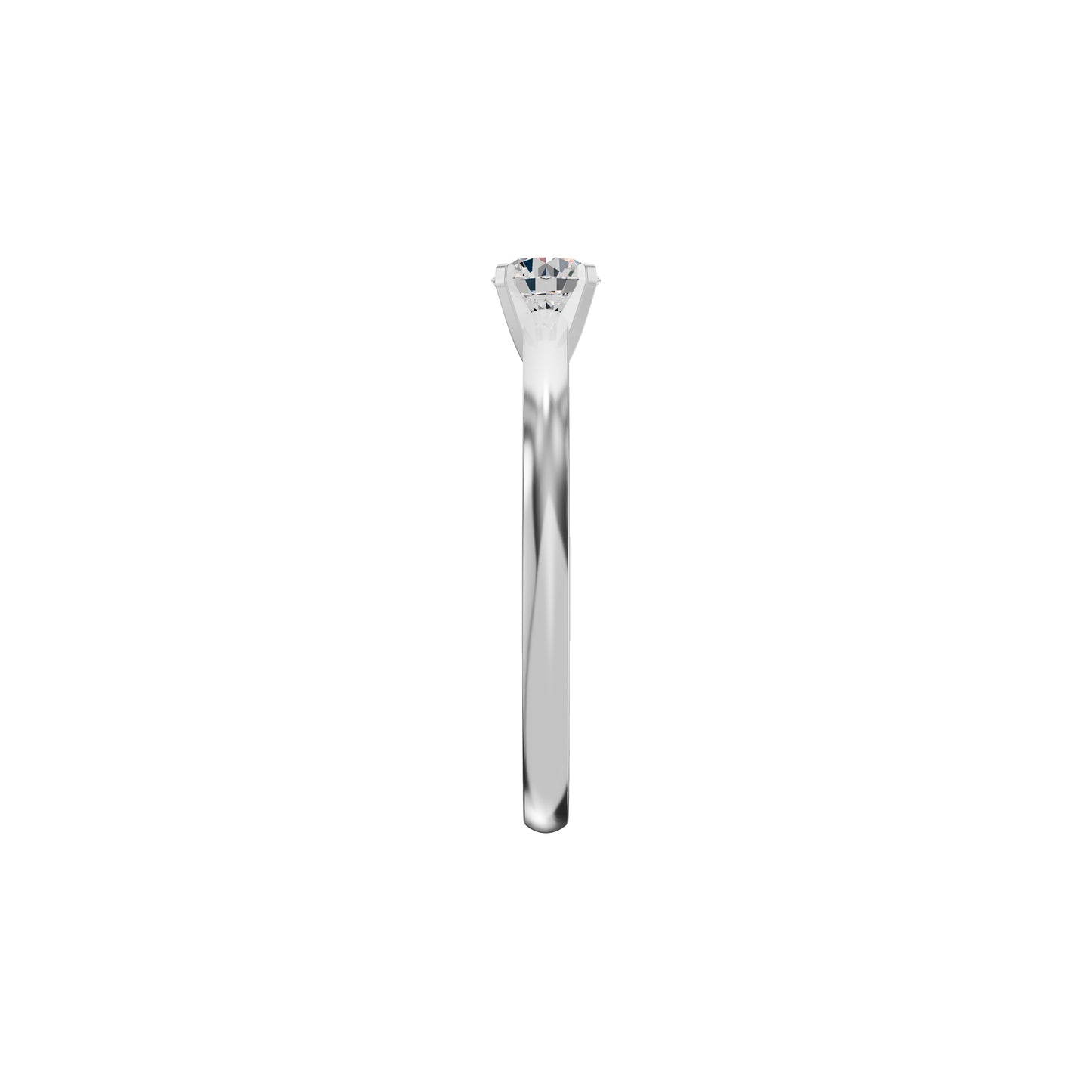 Infinite Classic Round Diamond Ring 18 KT / White Gold / 18