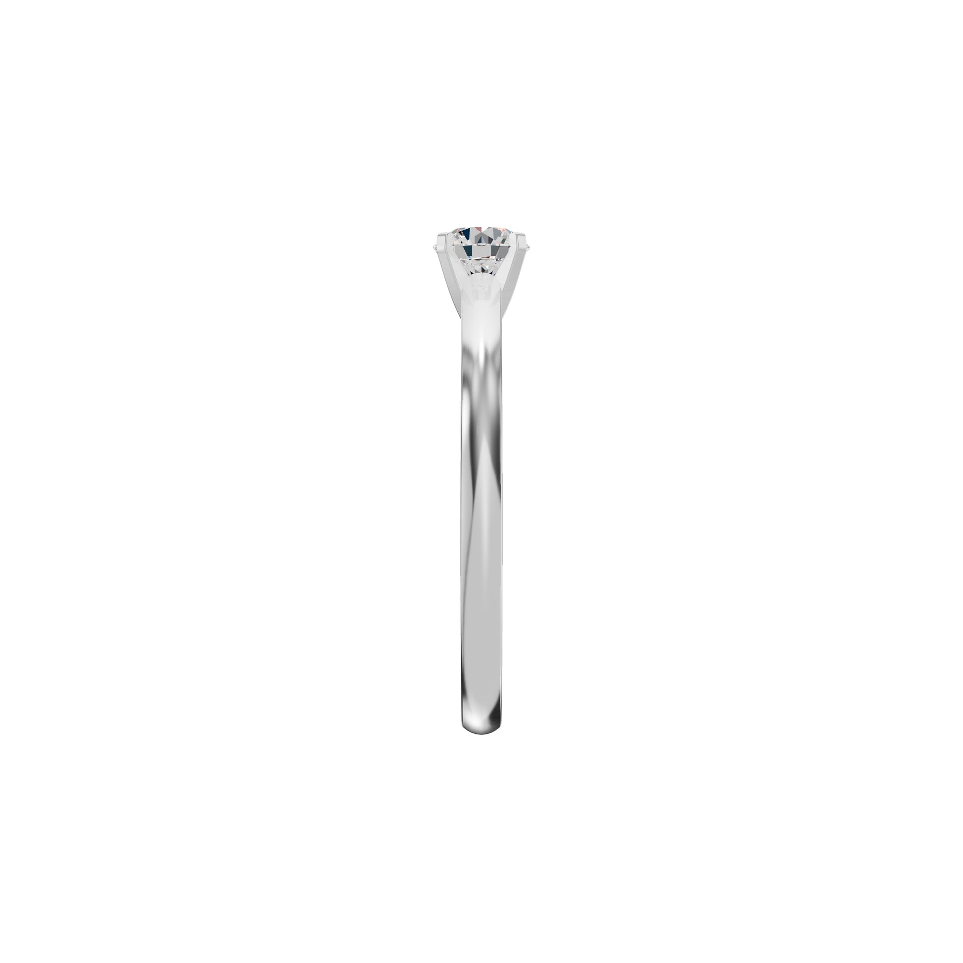 Infinite Classic Round Diamond Ring 18 KT / White Gold / 18