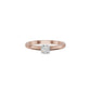 Emily Classic Round Diamond Ring 18 KT / Rose Gold / 18