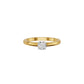 Emily Classic Round Diamond Ring 18 KT / Yellow Gold / 18