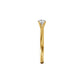Emily Classic Round Diamond Ring 18 KT / Yellow Gold / 18