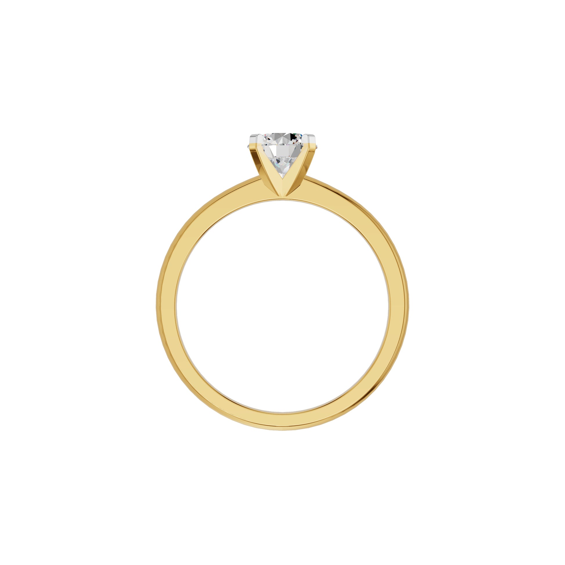 Elysian Essence Diamond Ring 18 KT / Yellow Gold / 18