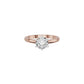 Princess Crown Diamond Ring 18 KT / Rose Gold / 18